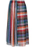 Reality Studio Rainbow Midi Skirt - Multicolour