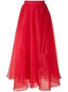 Gloria Coelho Organza Flared Skirt