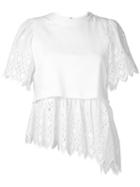 Sea - Embroidered Pleated Top - Women - Cotton - M, White, Cotton