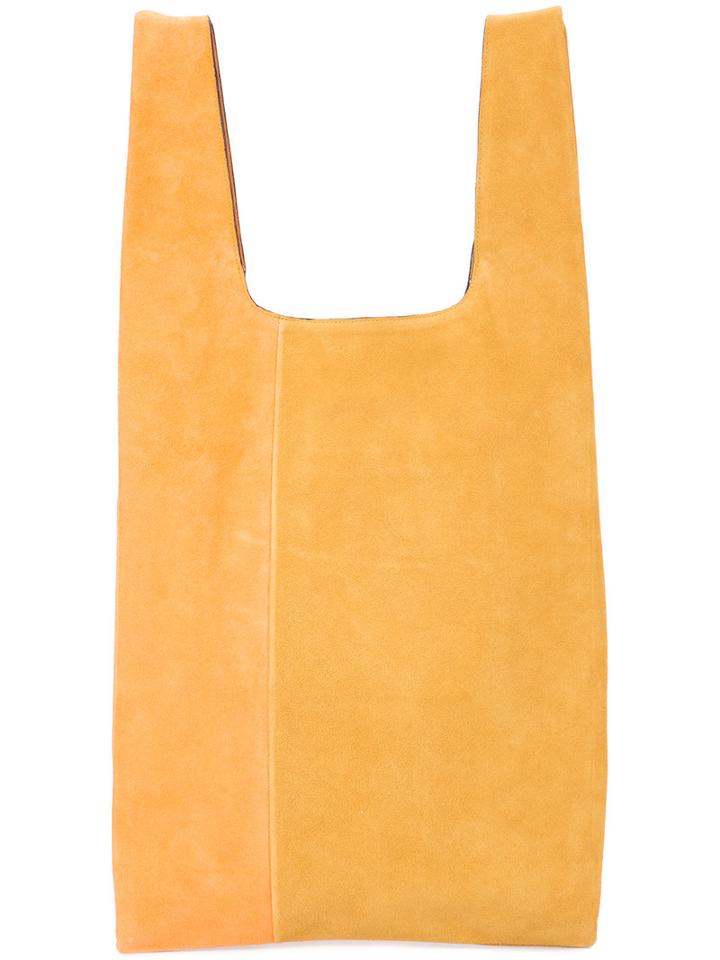 Hayward Shopper Tote, Women's, Yellow/orange, Calf Suede