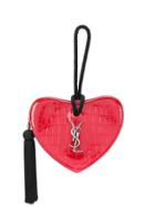 Saint Laurent Monogram Caur Clutch - Red