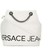 Versace Jeans Logo Bucket Bag - White
