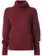 By. Bonnie Young Oversized Turtleneck Jumper - Red