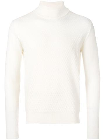 Manuel Ritz Turtleneck Jumper - White