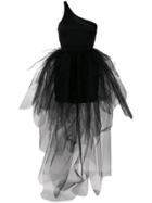 Unravel Project Tulle Insert Dress - Black