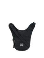 Msgm Logo Patch Shoulder Bag - Black