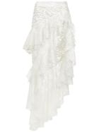 Martha Medeiros Marilia Lace Mix Skirt - White
