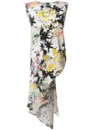 Zero + Maria Cornejo Abstract Print Asymmetric Tank, Women's, Size: 6, Silk/spandex/elastane