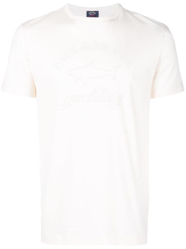 Paul & Shark Logo Print T-shirt - Nude & Neutrals
