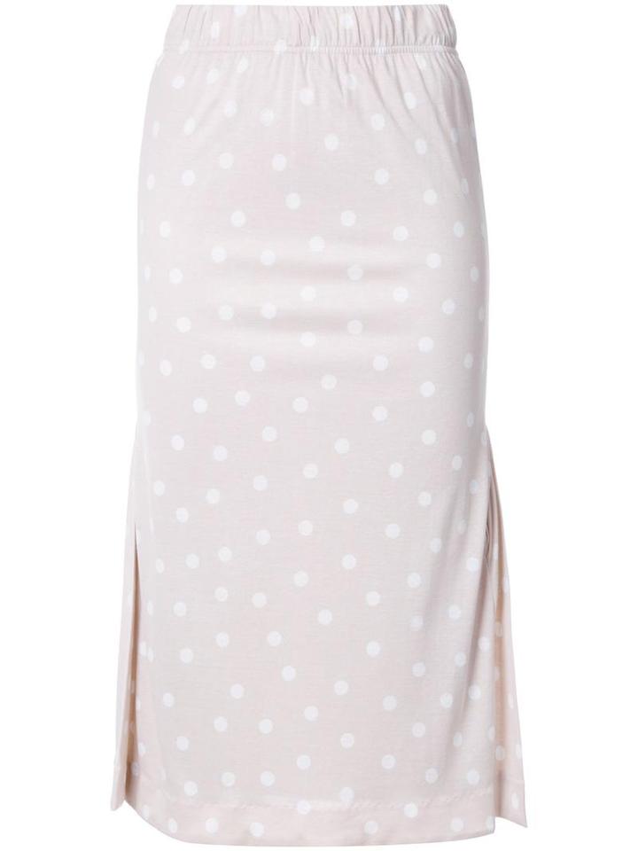 Theatre Products Polka Dots Straight Skirt, Women's, Nude/neutrals, Rayon/cotton