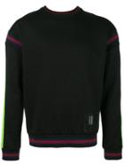 Mcq Alexander Mcqueen Stripe Story Cycle Sweatshirt, Men's, Size: Large, Black, Cotton/polyester
