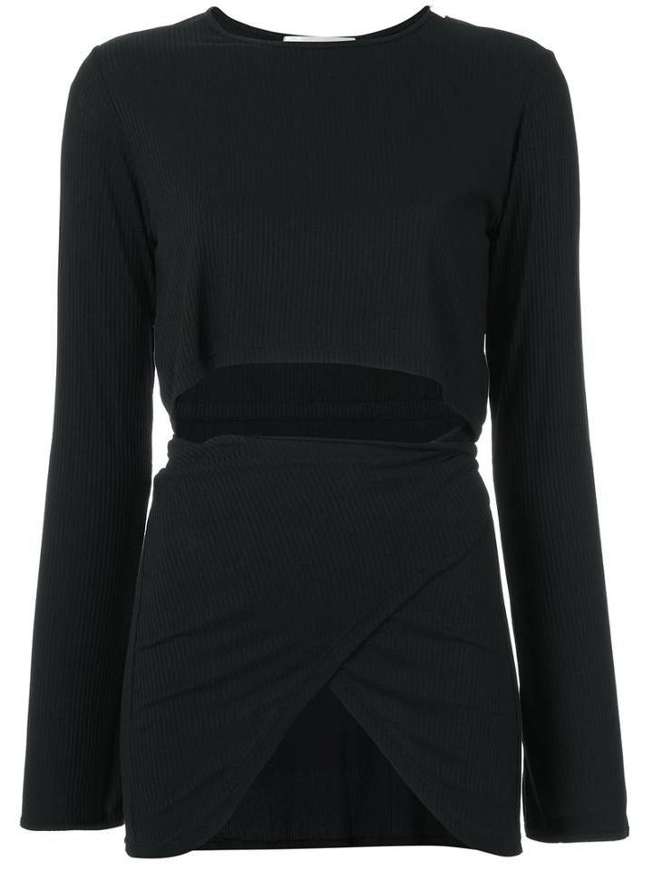 Cutout Top - Women - Spandex/elastane/viscose - 36, Black, Spandex/elastane/viscose, Lilly Sarti