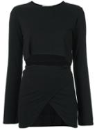Cutout Top - Women - Spandex/elastane/viscose - 36, Black, Spandex/elastane/viscose, Lilly Sarti