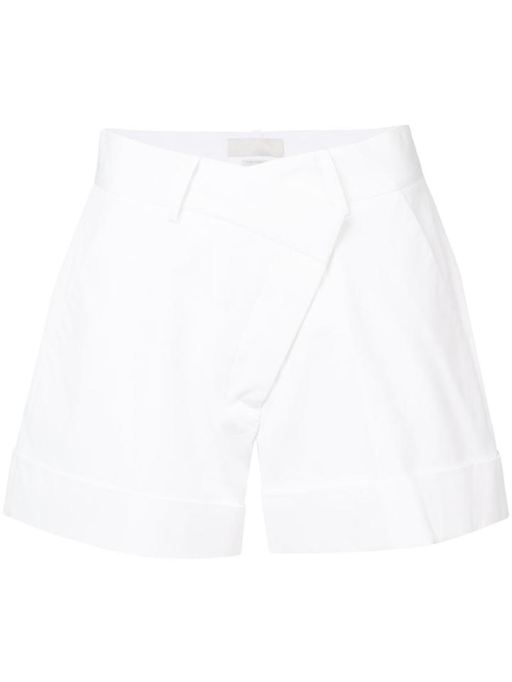 Monse - Poplin Shorts - Women - Cotton/spandex/elastane - 0, White, Cotton/spandex/elastane