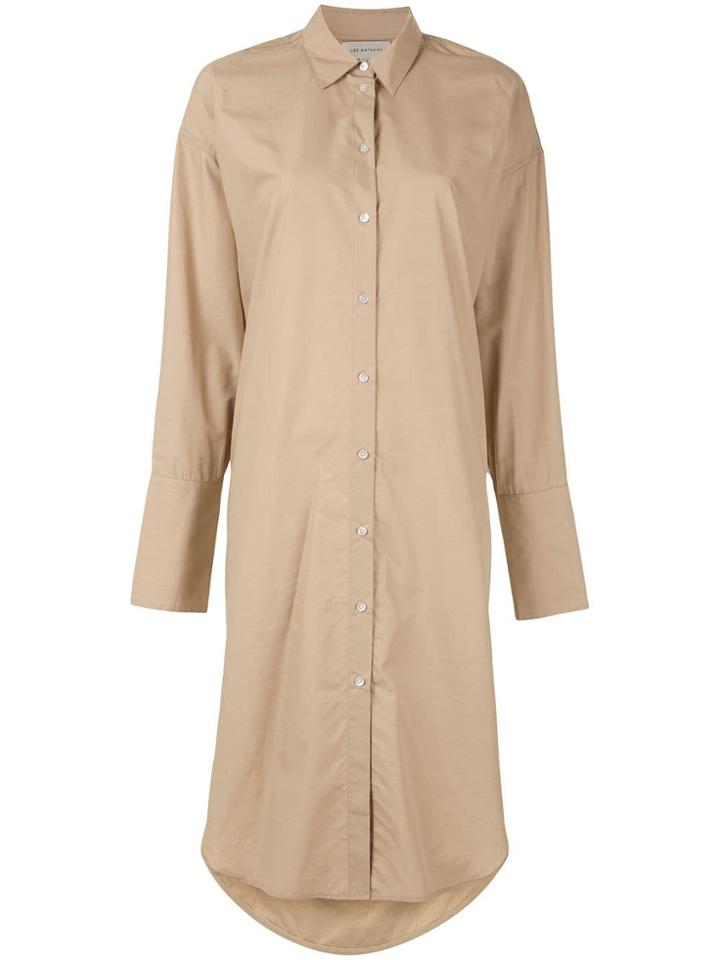 Lee Mathews Carter Shirt Dress - Brown