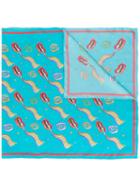 Olympia Le-tan Mini Dutchies Scarf, Women's, Blue, Silk
