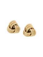 Susan Caplan Vintage 1980s Trifari Vintage Clip-on Earrings - Gold