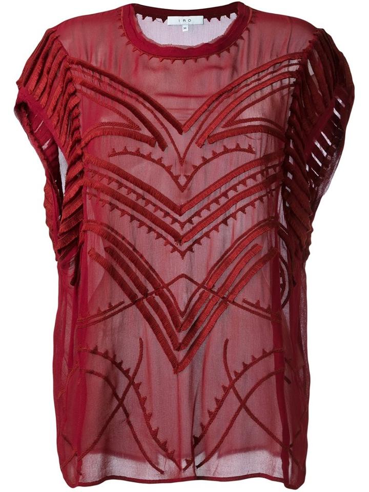 Iro 'lana' Top, Women's, Size: 36, Red, Viscose