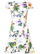 Alice+olivia Floral Shift Dress - White