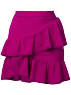 Iro Asymmetric Ruffle Skirt - Purple