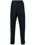 Givenchy Leather Waistband Trousers - Black