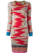 Missoni Distortion Print Dress, Women's, Size: 38, Polyester/wool