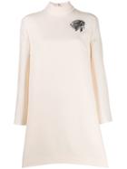 Valentino Rose Patch Shift Dress - White