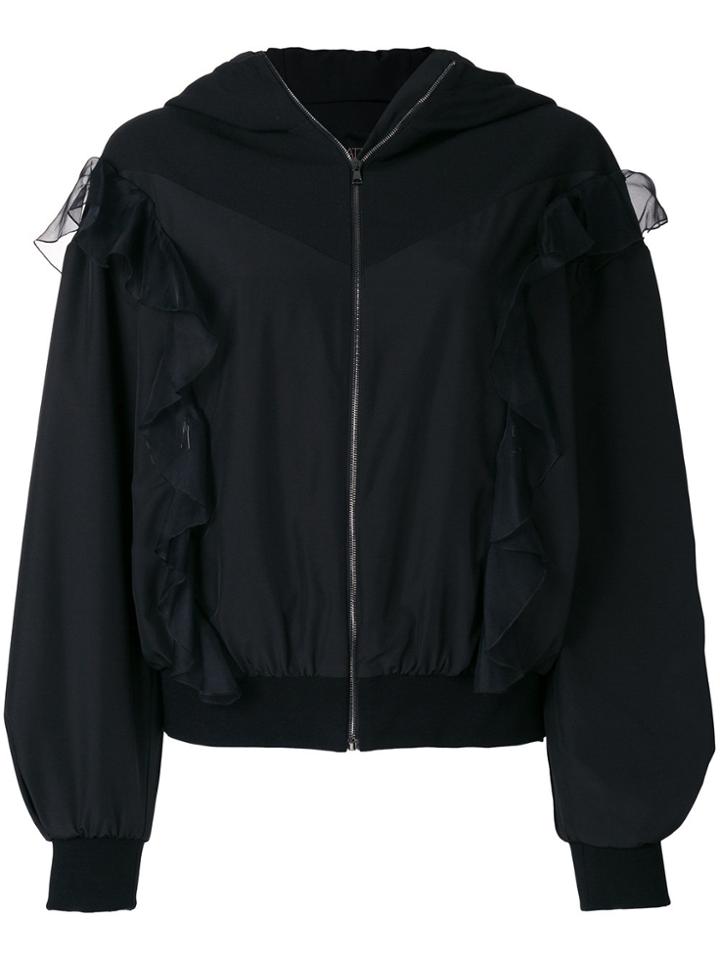 Giambattista Valli Oversized Bomber Jacket - Black
