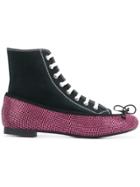 Marco De Vincenzo Lace-up Ballerina Sneakers - Black