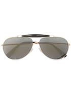 Prada Eyewear - Aviator Sunglasses - Women - Acetate - 57, Brown, Acetate
