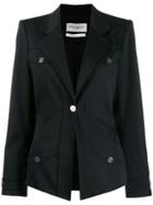 Yves Saint Laurent Vintage Fitted Blazer Jacket - Black