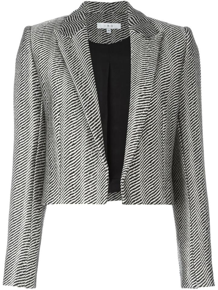 Iro - Cropped Blazer - Women - Cotton/polyester/viscose/virgin Wool - 38, Black, Cotton/polyester/viscose/virgin Wool