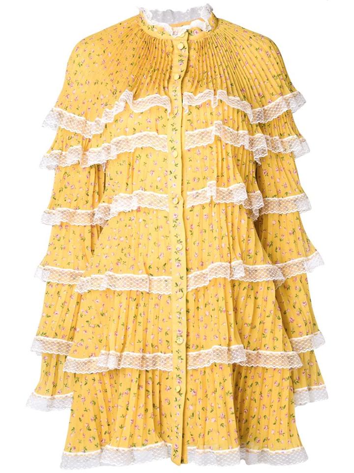 Philosophy Di Lorenzo Serafini Layered Short Dress - Yellow