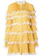 Philosophy Di Lorenzo Serafini Layered Short Dress - Yellow