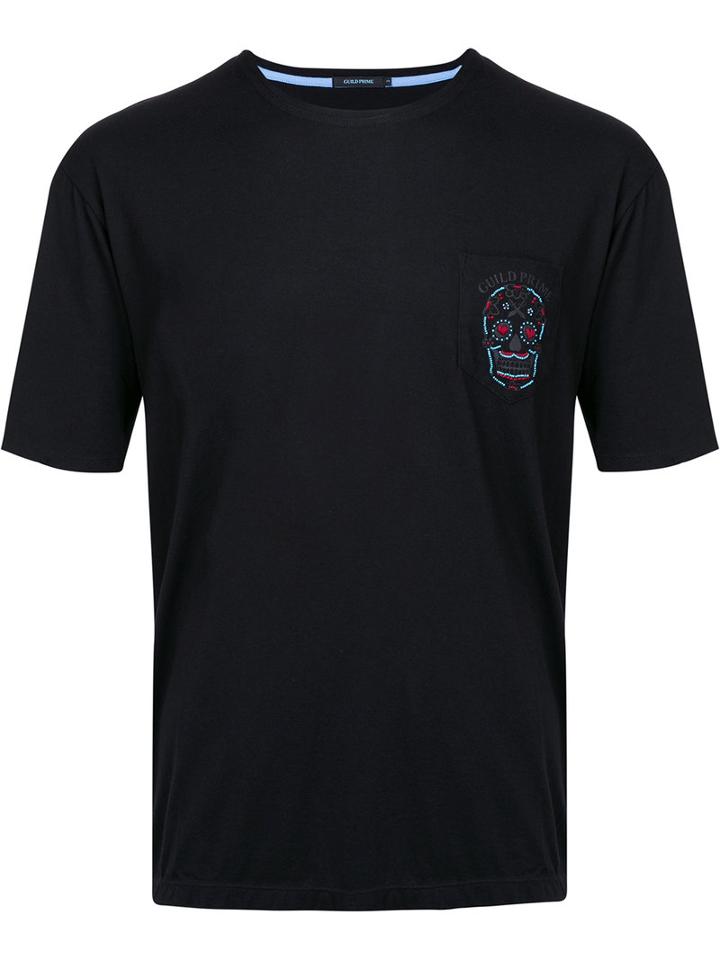 Guild Prime - Skull Pocket T-shirt - Men - Cotton/rayon - 3, Black, Cotton/rayon