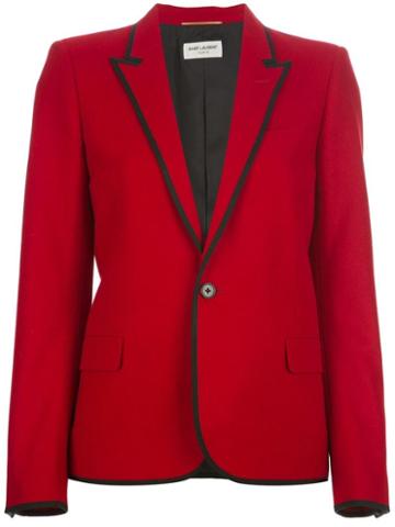 Saint Laurent Contrast Trim Blazer