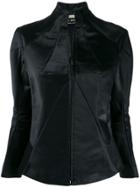 Junya Watanabe Comme Des Garçons Pre-owned Pleated Zipped Nylon Jacket