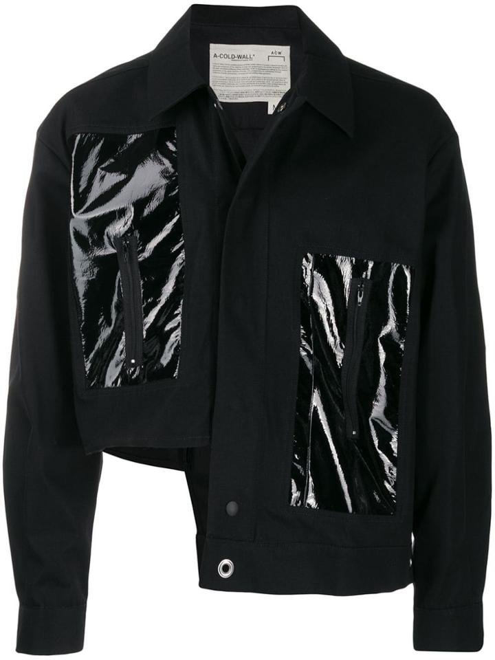 A-cold-wall* Asymmetric Insert Detail Jacket - Black