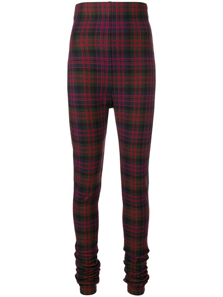 Philosophy Di Lorenzo Serafini Plaid Trousers - Red