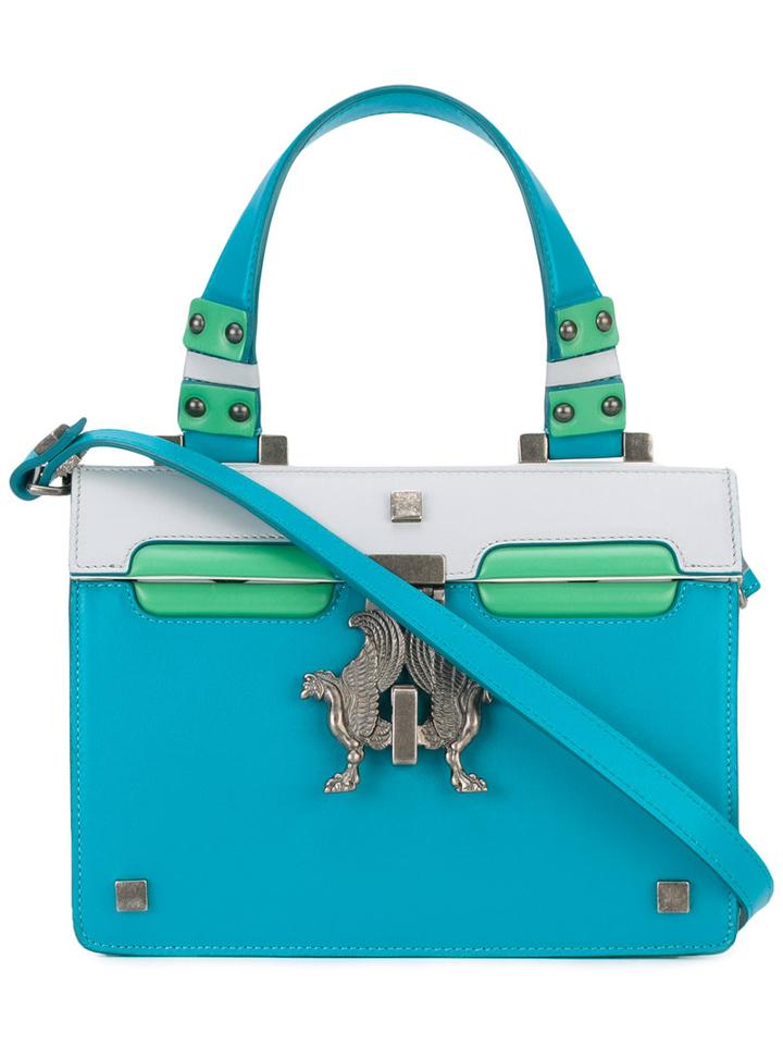 Giancarlo Petriglia - Colour-block Tote - Women - Calf Leather - One Size, Blue, Calf Leather