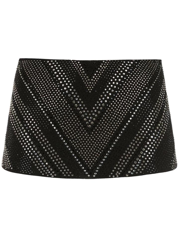 Andrea Bogosian Embellished Belt - Black