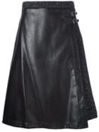 I'm Isola Marras Artificial Leather Panel Midi Skirt