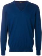 Loro Piana V-neck Sweater - Blue