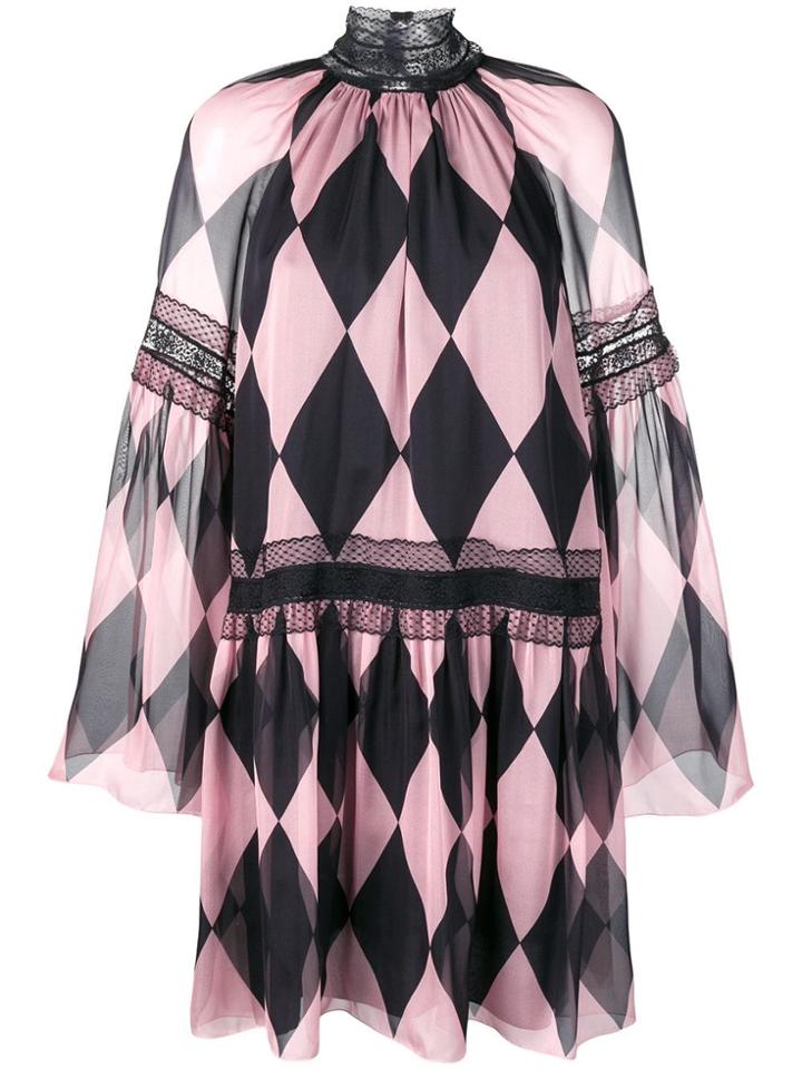 Philosophy Di Lorenzo Serafini Diamond Pattern Dress - Pink