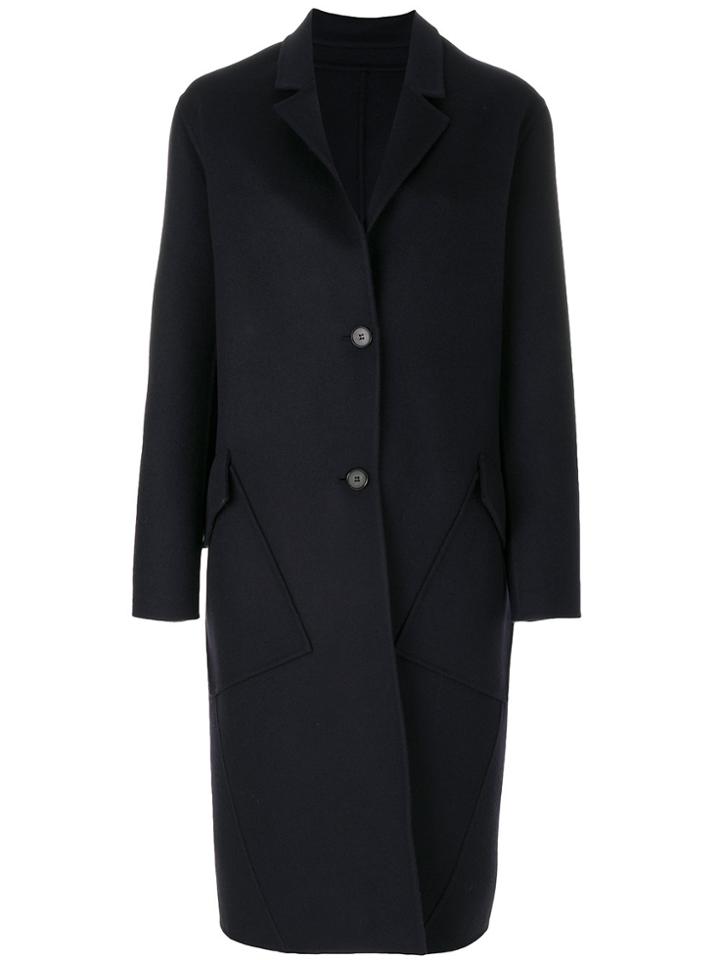 Calvin Klein Buttoned Coat - Blue