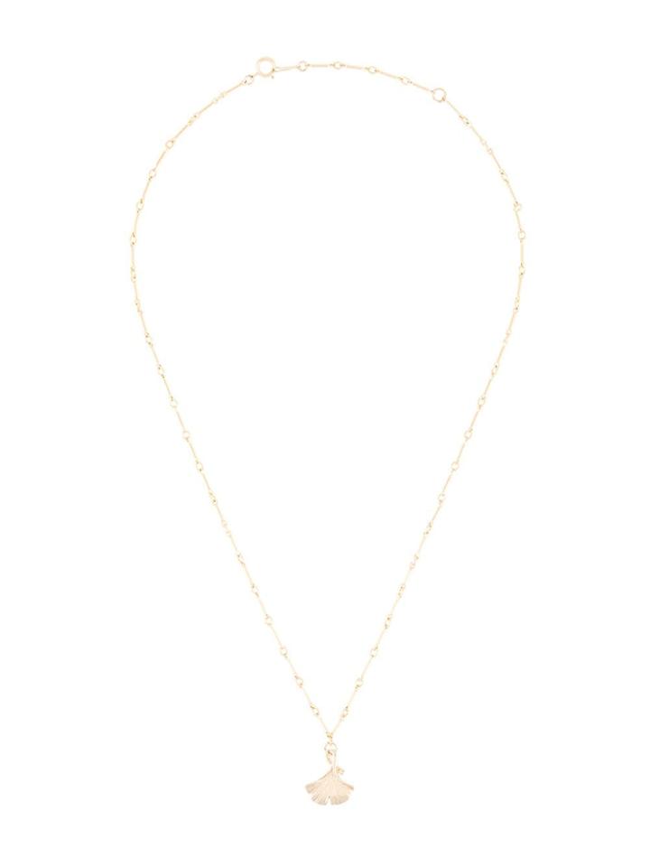Petite Grand Lotus Necklace - Gold