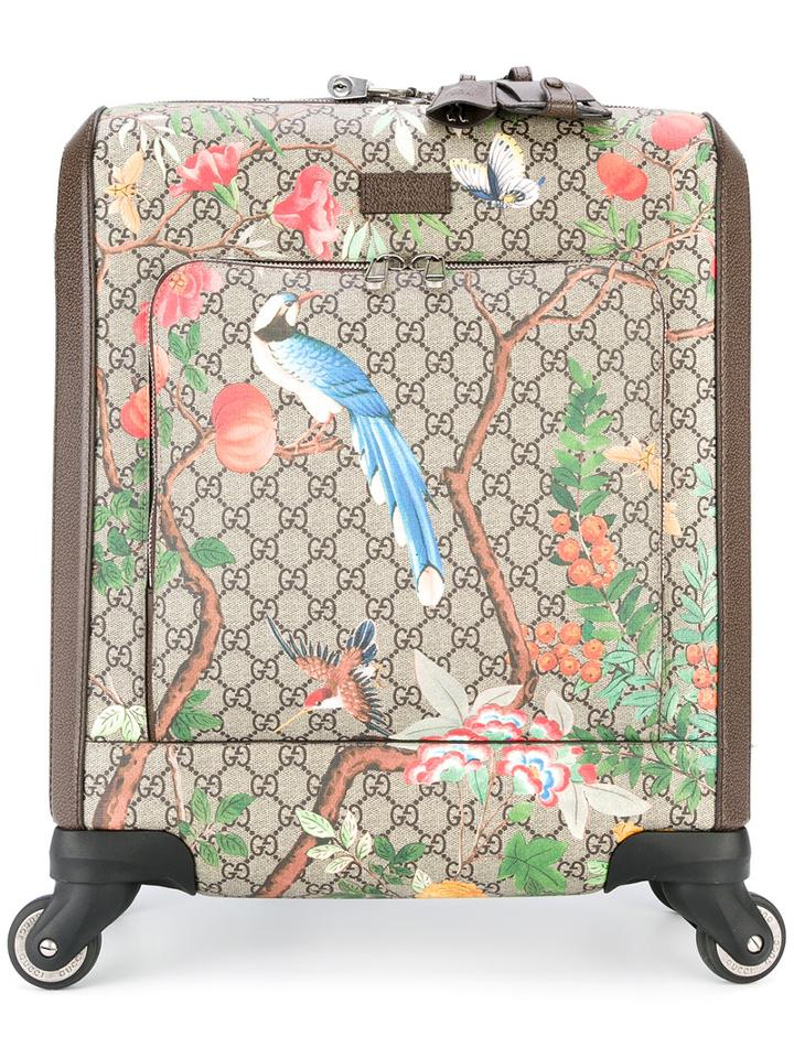 Gucci - Tian Gg Supreme Carry-on Case - Women - Polyurethane/pvc/leather - One Size, Brown, Polyurethane/pvc/leather
