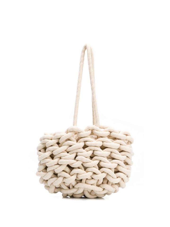 Alienina Braided Bag - White