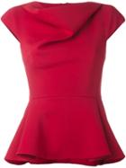 Chalayan Cap Sleeve Top, Women's, Size: 44, Red, Acetate/polyamide/spandex/elastane