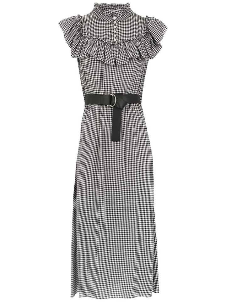 Nk Vichy Midi Dress - Black